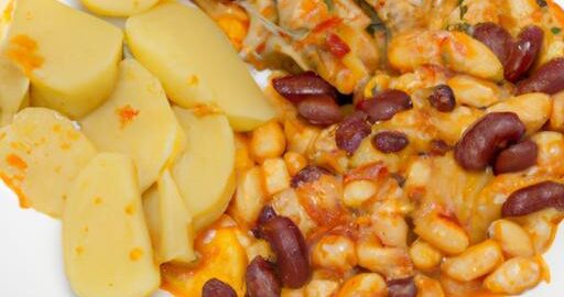 Kuře s bramborem a fazolkou