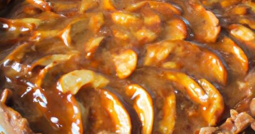 Jablečné piteře s karamelovou polevou