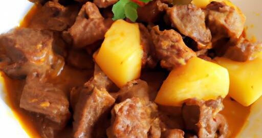 Hovězí kari s brambory