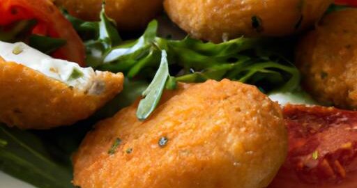 Italská smažená mozzarela s rajčaty