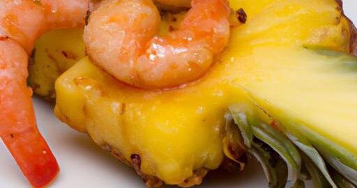 Kokosové krevety s ananasem