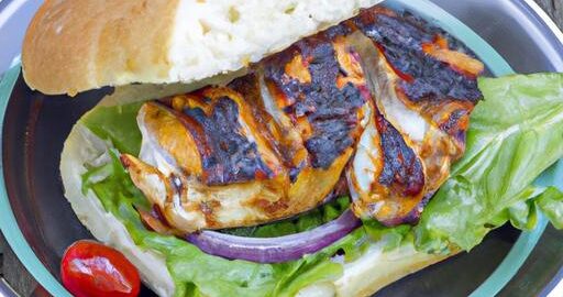 Grilovaný BBQ kuřecí sendvič