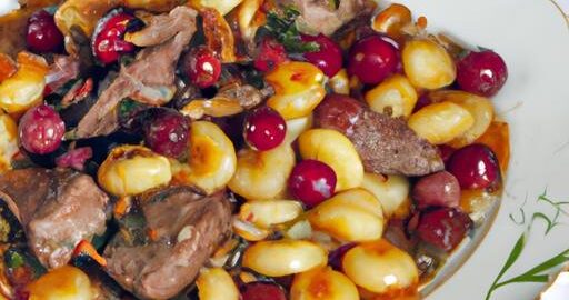 Hovězí s brusinkami a noky