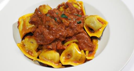 Ragu alla bolognese raviole