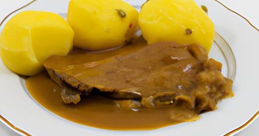 Krejčovská vepřová pečeně s bramborovým pyré