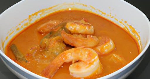 Kari s kokosem a krevetami