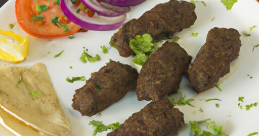 Kebab kofta s pita chlebem