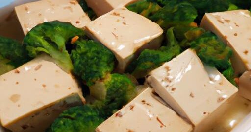 Zapečené tofu s brokolicí