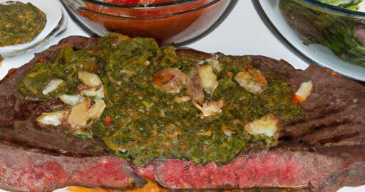 Argentinský steak s chimichurri salsa