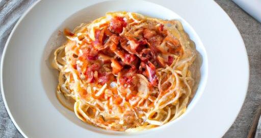 Italská rajčatová omáčka Carbonara