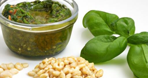 Pesto z bazalky a piniových oříšků
