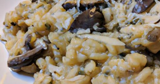 Risotto s houbami a parmsanem