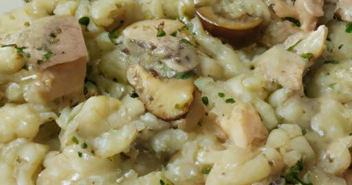 Kuřecí rizoto s hříbkami