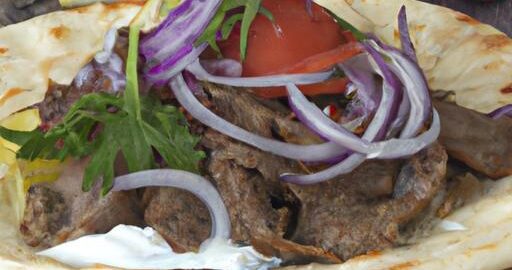 Kebab na pita placke