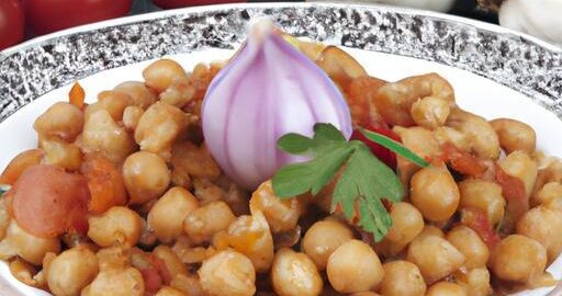 Cizrna s rajčaty a česnekem