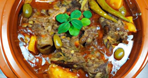 Marocké tagine s jehněčím masem