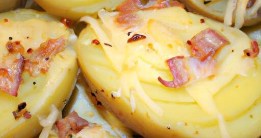 Pečené brambory s bůčkem a sýrem