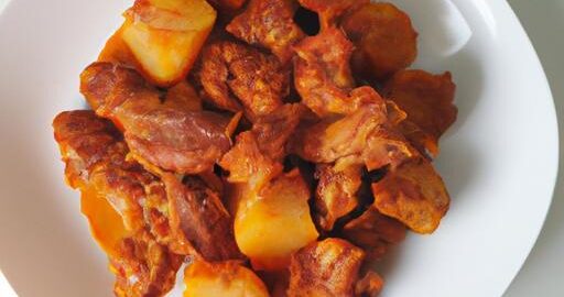 Kořeněné brambory s masem