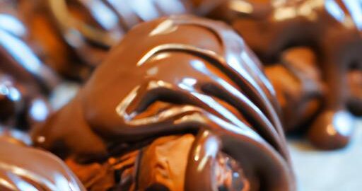 Buchtičky s čokoládovou polevou na dezert