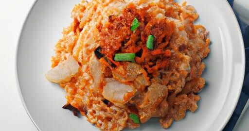 Korejský kimchi rýže