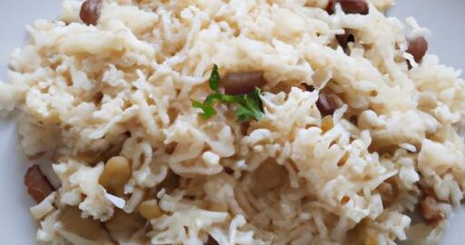 Rýžový pilaf s fazolemi a koriandrem