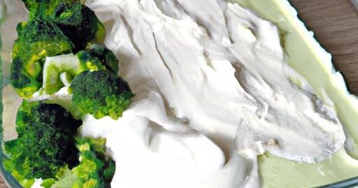 Brokolicový krém s tvarohem