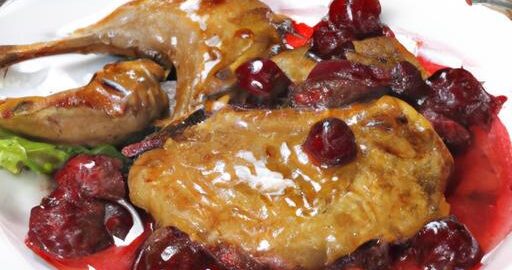 Kachna s brusinkovou omáčkou