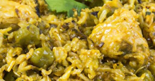 Indický hanul – kuřecí rýže s hráškem