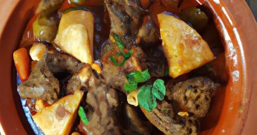 Marocký tagine s jehněčím masem