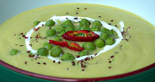 Hrachová polévka s kokosem a chilli