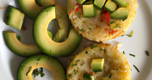 Rýžové placičky s avokádem