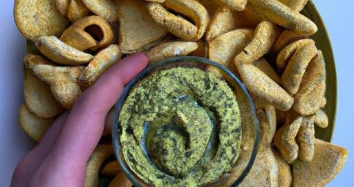 Nacho těsto s guacamole dipem