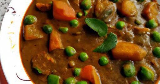 Kari načechrané zeleniny s mlékem