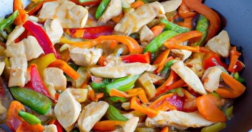 Kuřecí Wok s čerstvým zeleninovým mixem