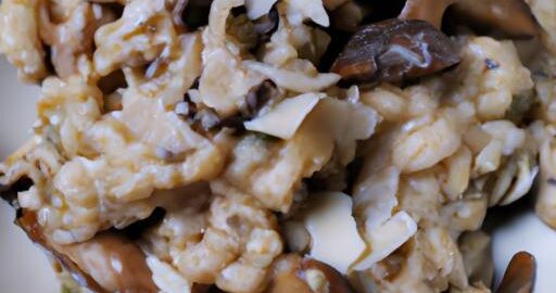 Risotto s houbami a parmským