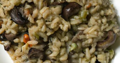 Zeleninové rizoto s houbami