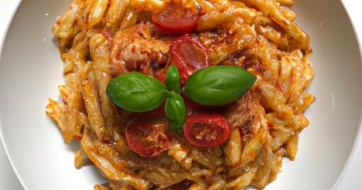 Italská těstovinová klasika s rajčaty a bazalkou