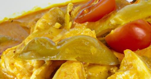 Kuřecí červený kari s ananasem