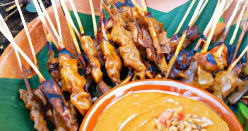 Indonéské satay s arašídovou omáčkou