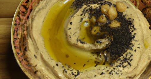 Hummus s olejem z černého kmínu