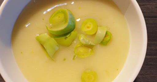 Vichyssoise s pórkem a bramborem