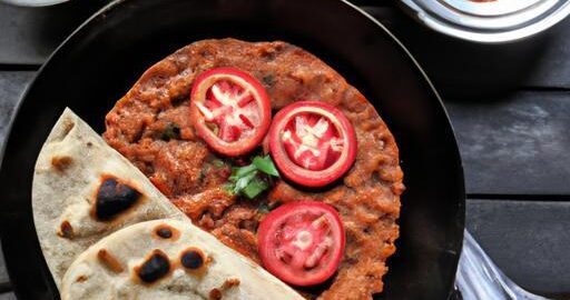 Masala naan s rajčaty