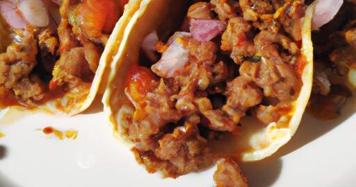 Taco s hovězím mletým masem