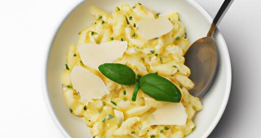Ričet s parmezánem a bazalkou