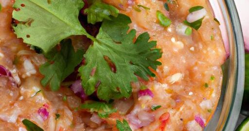 Ceviche z červeného lososa