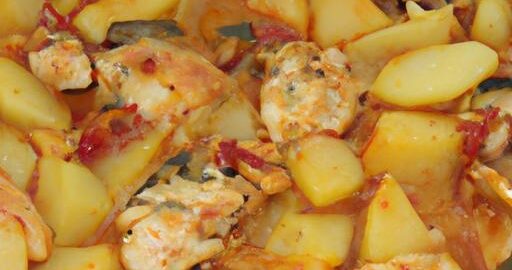 Ratatouille s kuřecím masem a bramborem