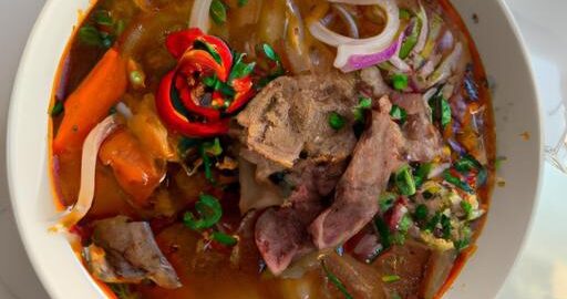 Bun bo Hue soup
