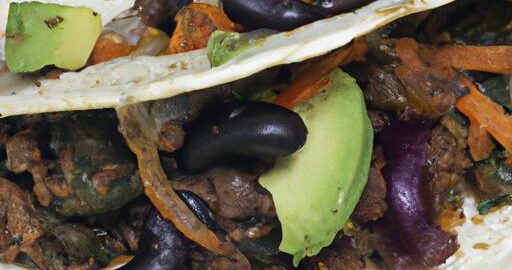 Veganské tacos s černými fazolemi
