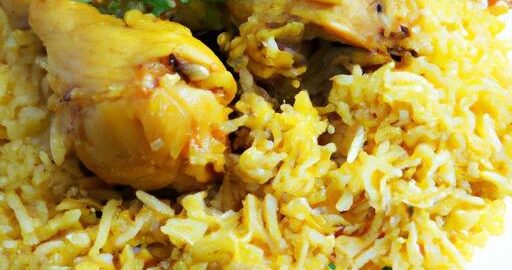 Indický kuřecí biryani s rýží