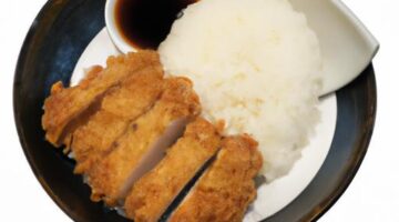 Tempura vepřového masa s rýží